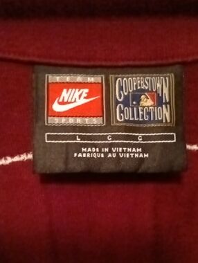 Nike Cooperstown Collection Crewneck Sweatshirt - Burgundy